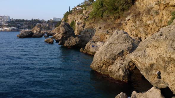 View of Rocky Coast and Seascape