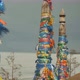 Pillars with Colored Ribbons Are a Religious Symbol in the Sacred Place of Olkhon Island on Lake - VideoHive Item for Sale