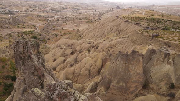 Aerial View Cappadocia Landscape