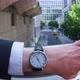 Businessman Checking the Time on His Wristwatch - VideoHive Item for Sale