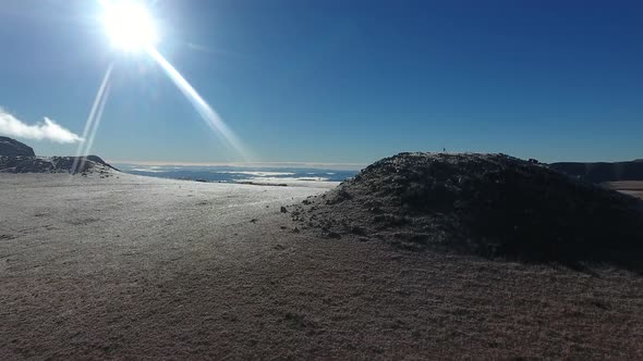 Frozen mountain in south of Brazil.