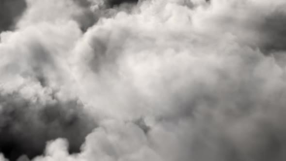 Slowly through the clouds