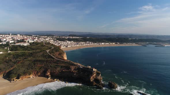 Canyon Lighthouse. Nazaré, Portugal