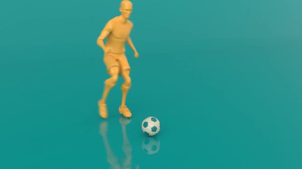 3D motion design of a football game