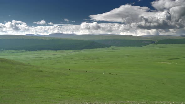 Vast Empty Meadows of Central Asian Geography