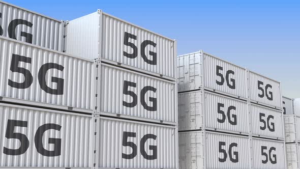 Cargo Containers with 5G Equipment