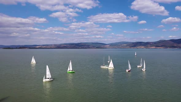 Sail Boats On Lake Golubac Regatta Serbia Summer 4