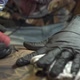 Experienced Tattoo Salon Worker Wipes Ink From Person Back - VideoHive Item for Sale