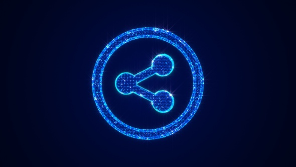 Sharethis Icon Hologram