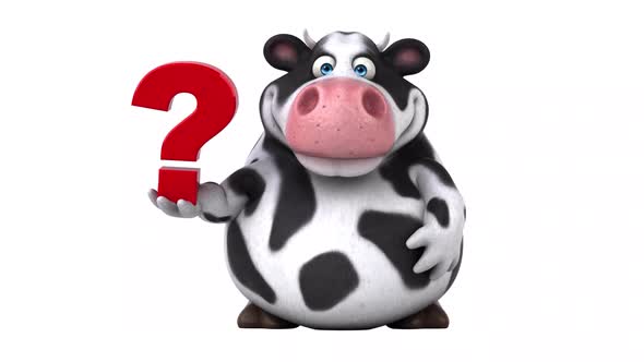 Fun cow - 3D Animation with alpha