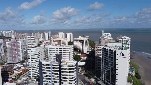 Downtown Sao Luis Maranhao at Northeast Brazil. Tourism landmark of city.