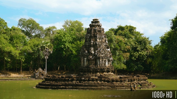 Neak Pean or Neak Poan Temple in Siem Reap, Cambodia