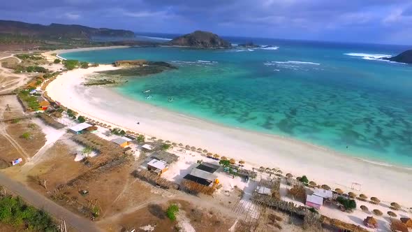 Aerial Kuta Mandalika Beach