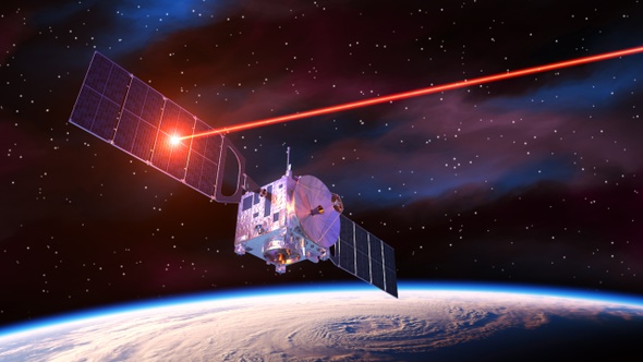 Laser Weapon Destroys Satellite In Outer Space alt