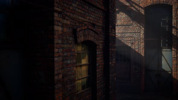 Abandoned Factory Empty Because of the Coronavirus Covid-19 Epidemic alt