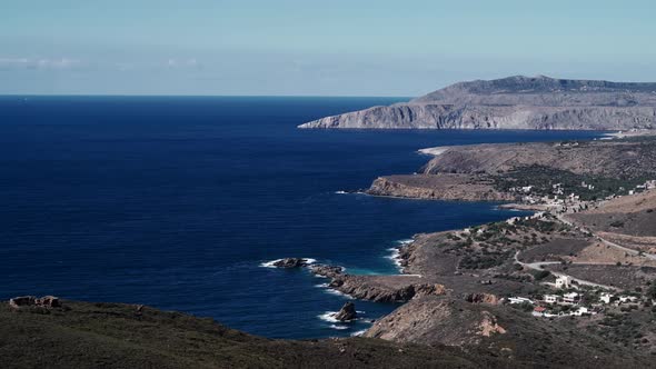 Coastline On Peloponnese, Mani Peninsula. Greece