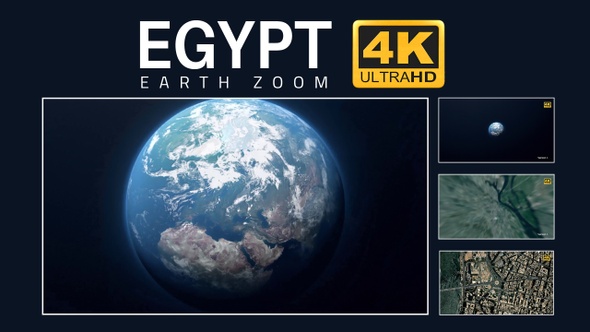 Earth Zoom Egypt 4K