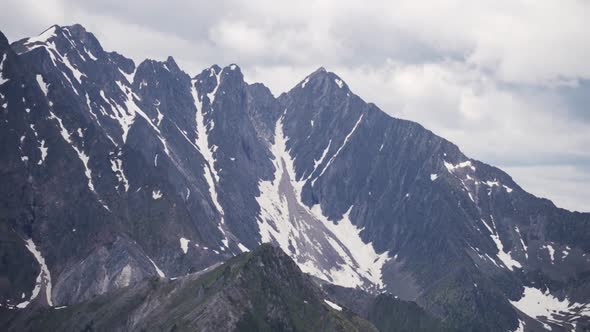 Mountain Landscape Timelapse Moving Clouds