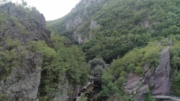 White Drin River Surrounded by the Zljeb Mountains and Forest