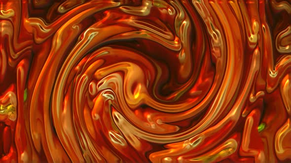 Abstract twisted shiny liquid animated background