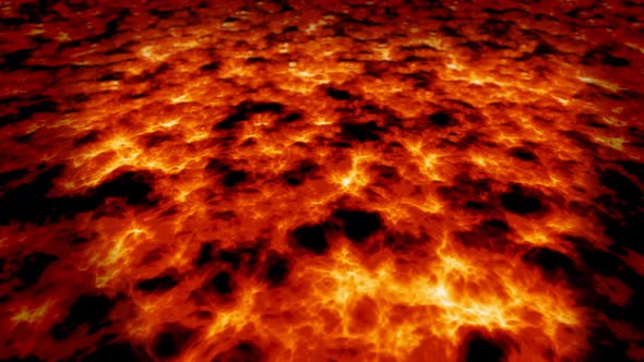 Volcanic Hot Lava Floating