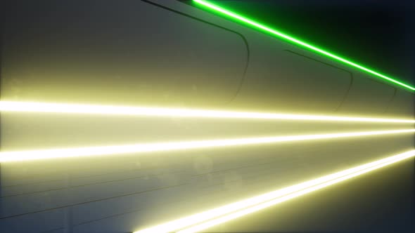 Ultraviolet Neon Tunnel Portal Room Glowing Lines alt