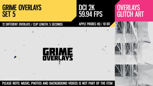 Grime Overlays (2K Set 5)