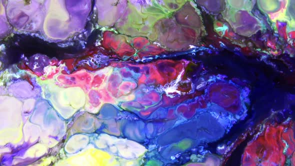 Color Explosion Abstract Art Painting 