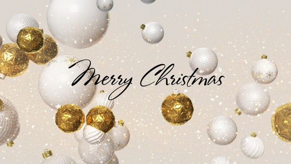 Flying Christmas Balls Looped alt