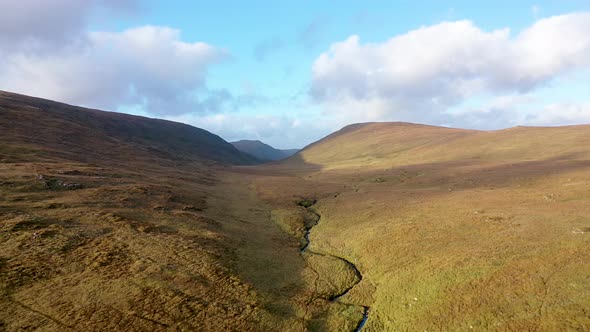 Beatiful Stream Flowing From the Mountains Surrounding Glenveagh National Park County Donegal