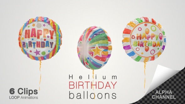 Birthday Celebration Helium Balloons alt