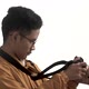 hight key video of asian man with his professional camera - VideoHive Item for Sale