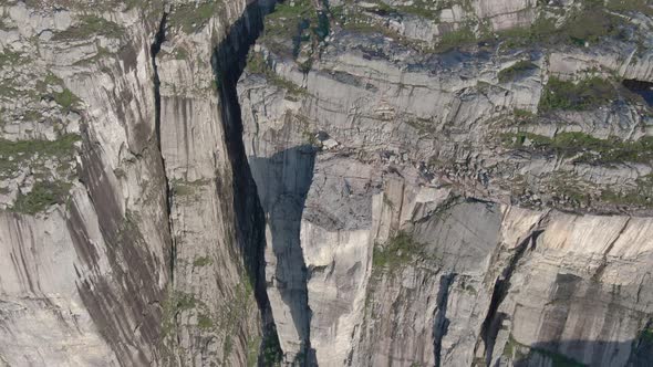 Aerial view of Preikestolen (Pulpit Rock), Norway