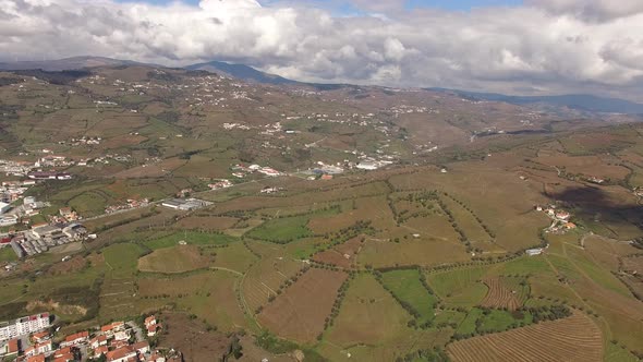 Terraced Mountains. Douro Region Portugal