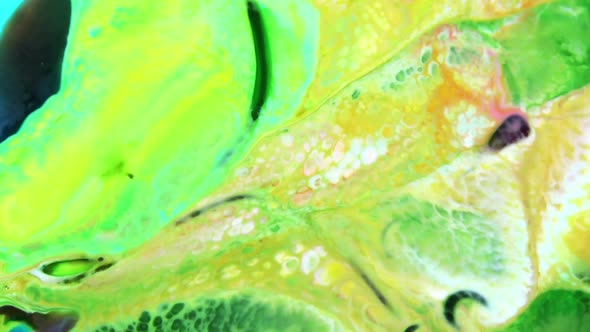 Liquid Colorful Paint Pattens Mix In Slow Motion 49