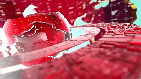 Digital Data Earth Background 01 alt