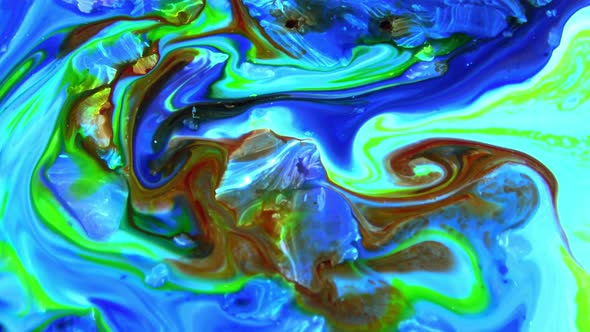 Vibrant Colours Paint Swirling Explosion 55