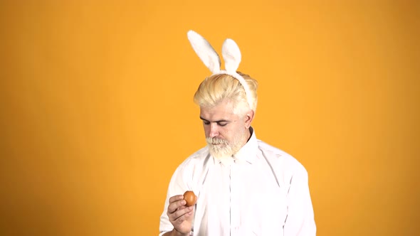 Bunny Man with Egg