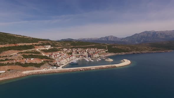 View From the Sea to Lustica Bay and Marina Village