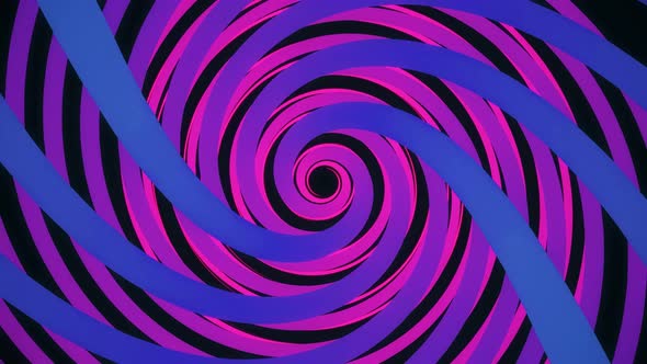 Abstract bright helix in purple and blue colors