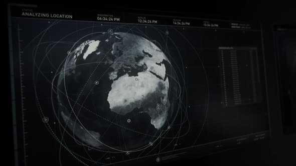 Motion User Interface Of Surveillance Software To Watch Over Military Threats alt