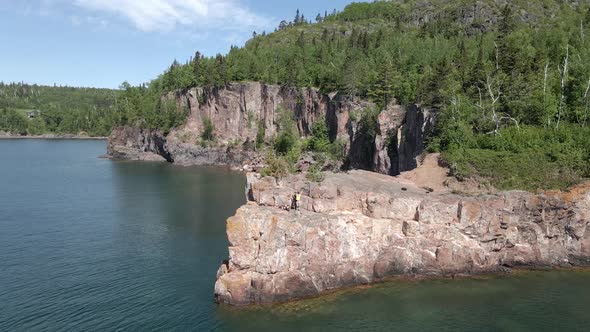 Aerial view of Palisade Head during summer, visit minnesota and only in mnPerfect place to visit on