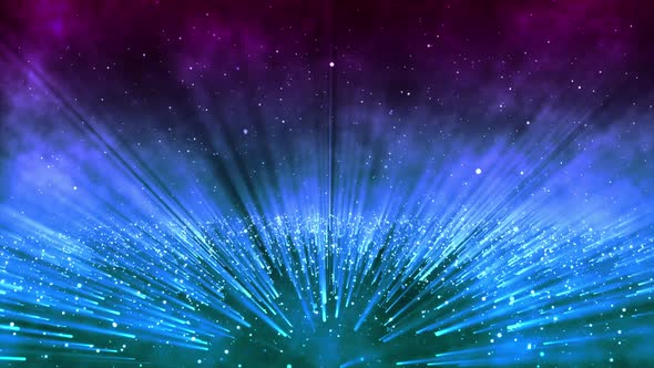 Abstract Bright Light Blue Color V2 Particles Background