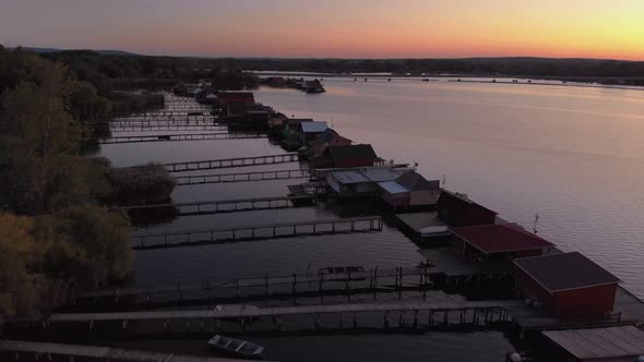 Floating Village Bokodi Hungary