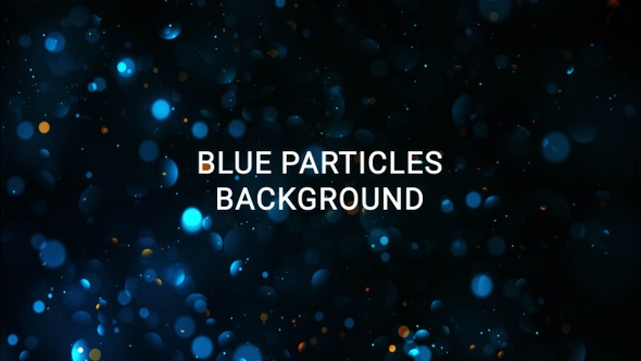 Blue Particles Background