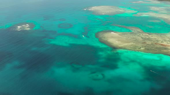 Transparent Blue Sea Water in the Lagoon