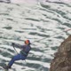 Climber Crossing the Gorge on a Rope. - VideoHive Item for Sale