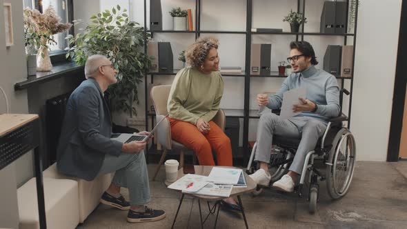 Diverse Colleagues Meeting in Office