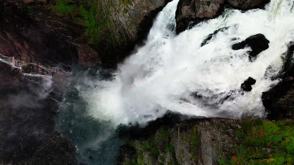 Voringfossen, Norway, the largest waterfall