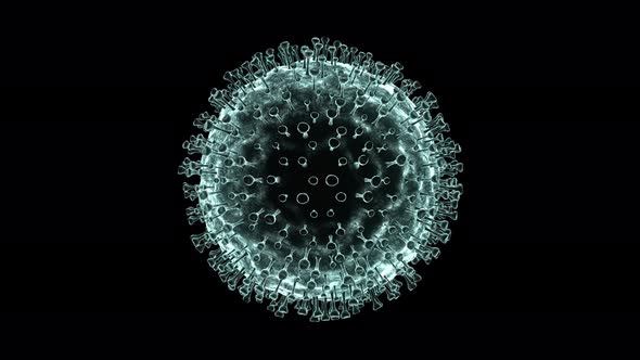 Virus Organic Movement Under Electron Microscope alt